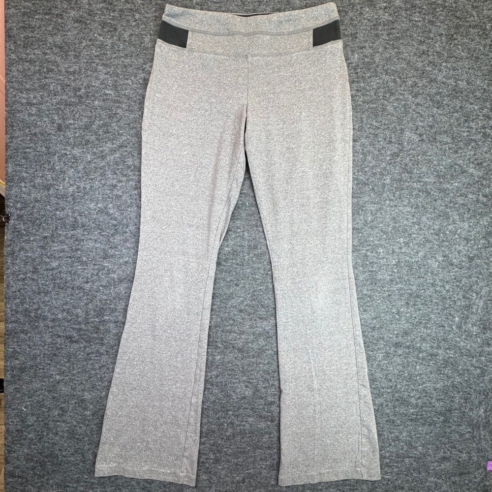 SO Yoga Skinny Bootcut Pants Women Large Gray Heathered‎ Activewear Leggings